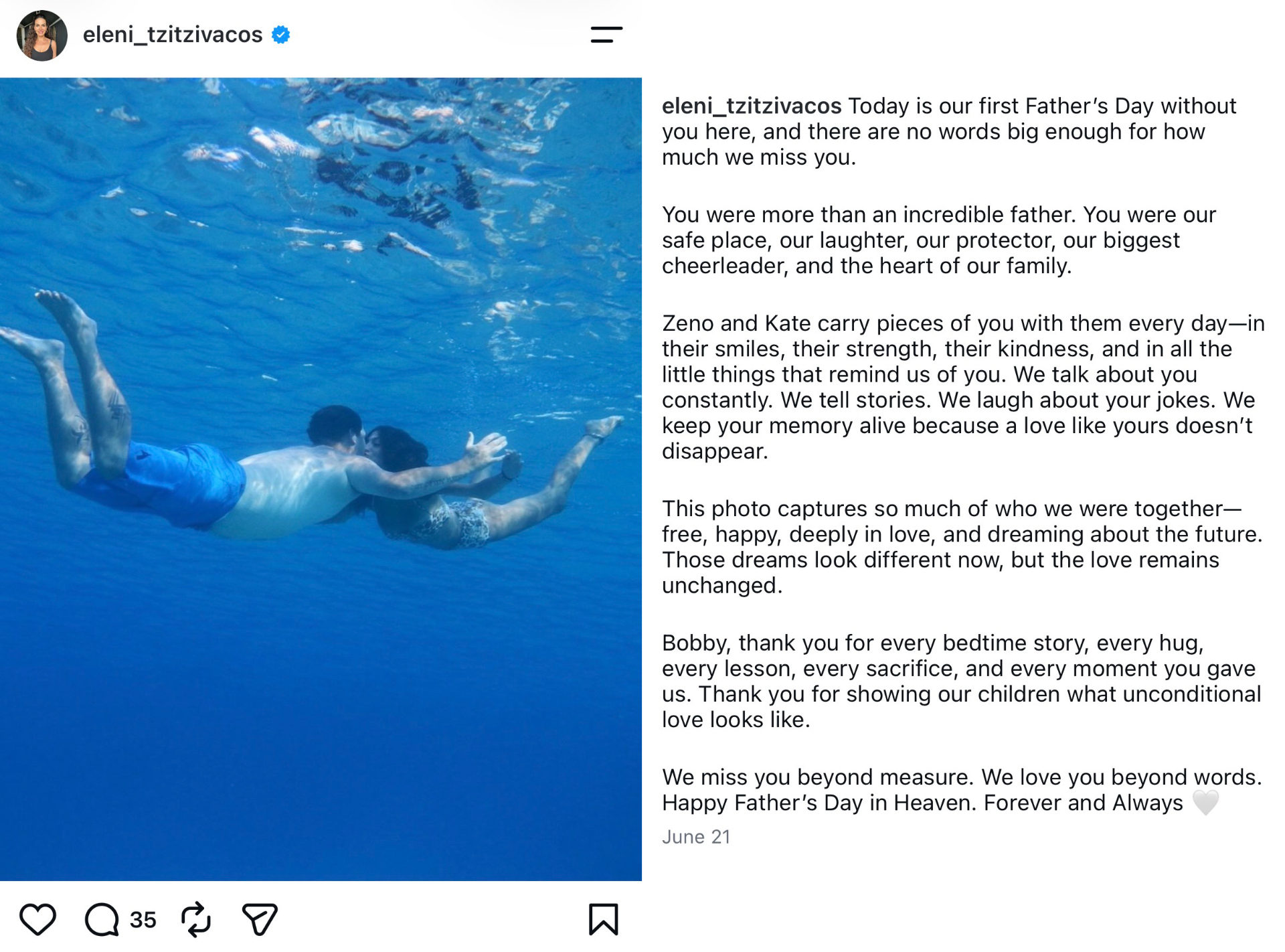 Post from Eleni Tzitzivacos's Instagram