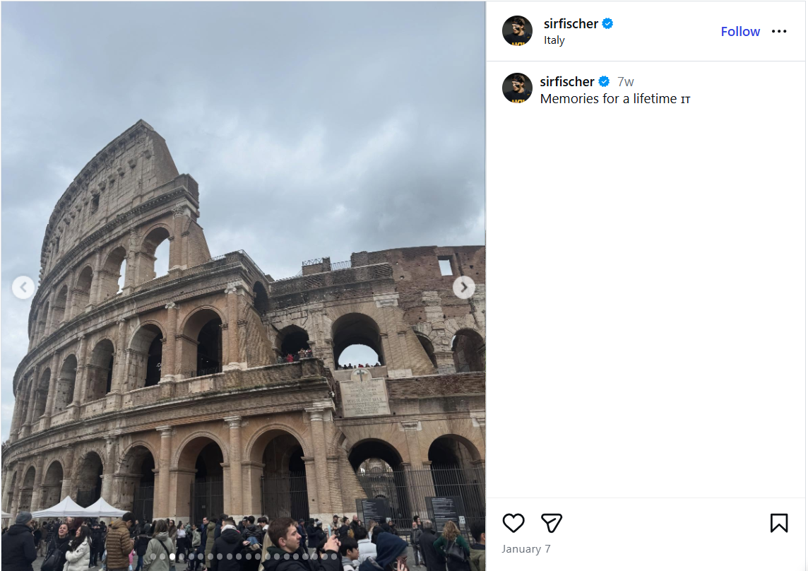 @sirfischer on Instagram