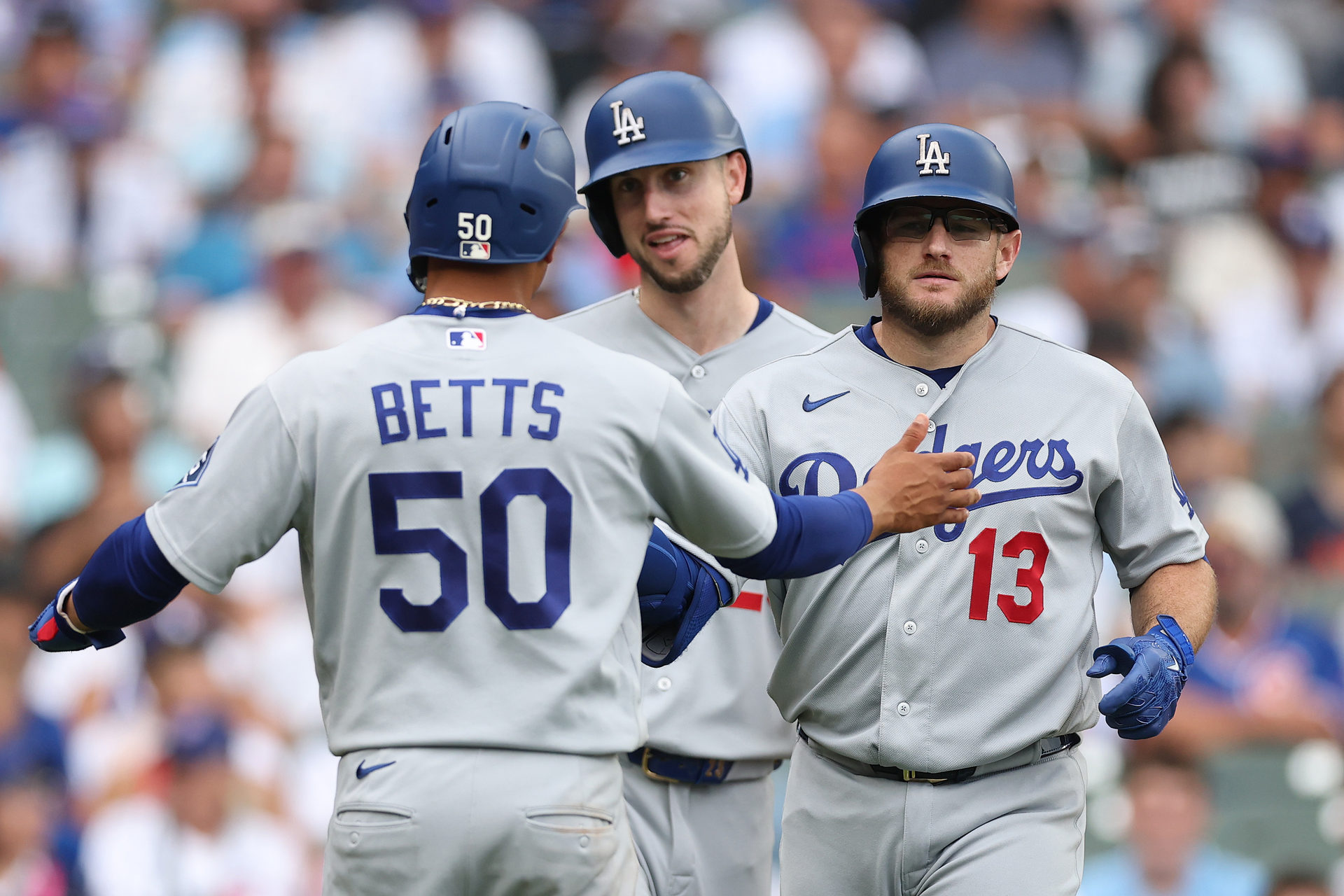 Mookie Betts, Kyle Tucker and Max Muncy