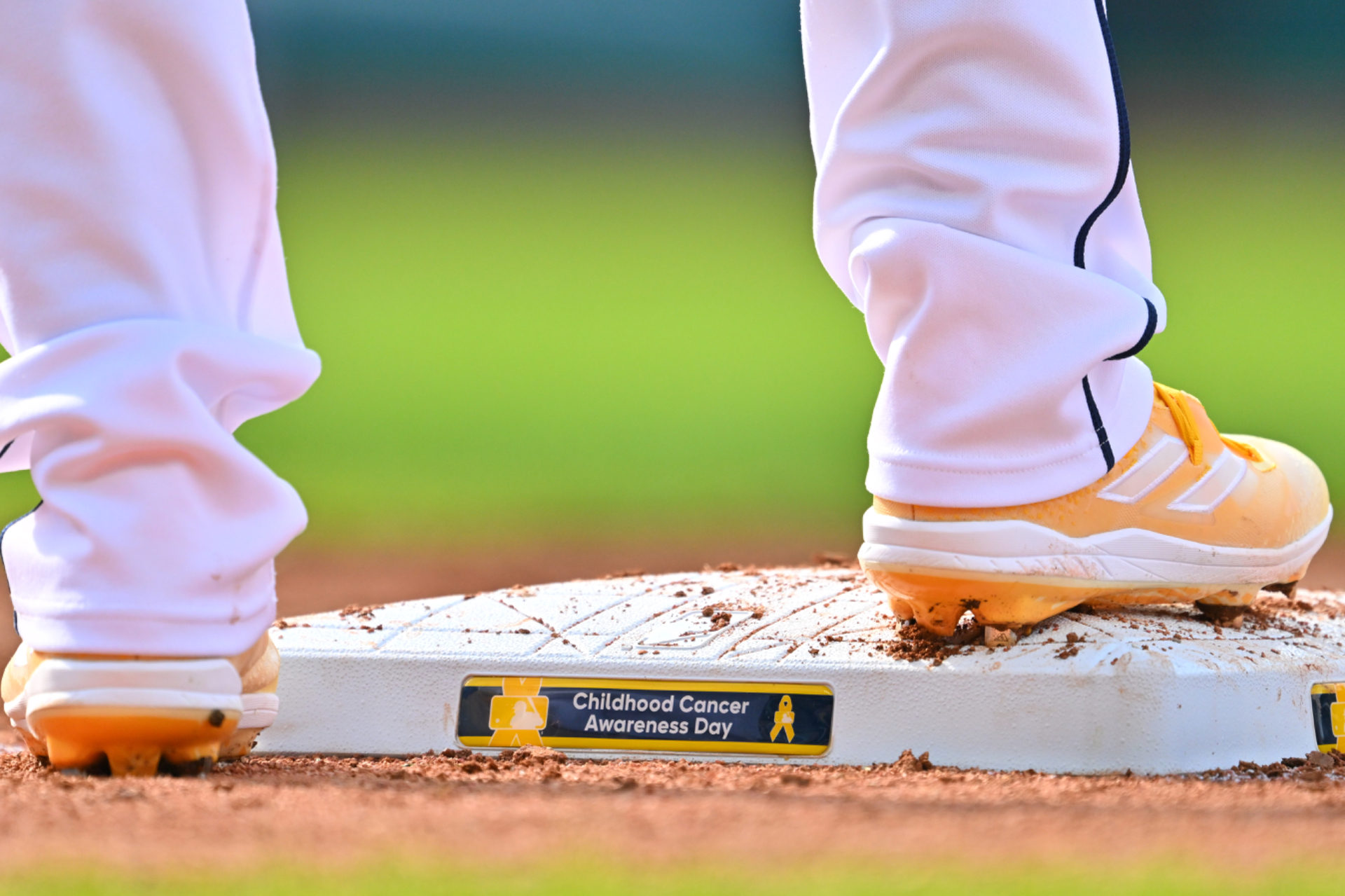 Childhood Cancer Awareness Day base at Progressive Field