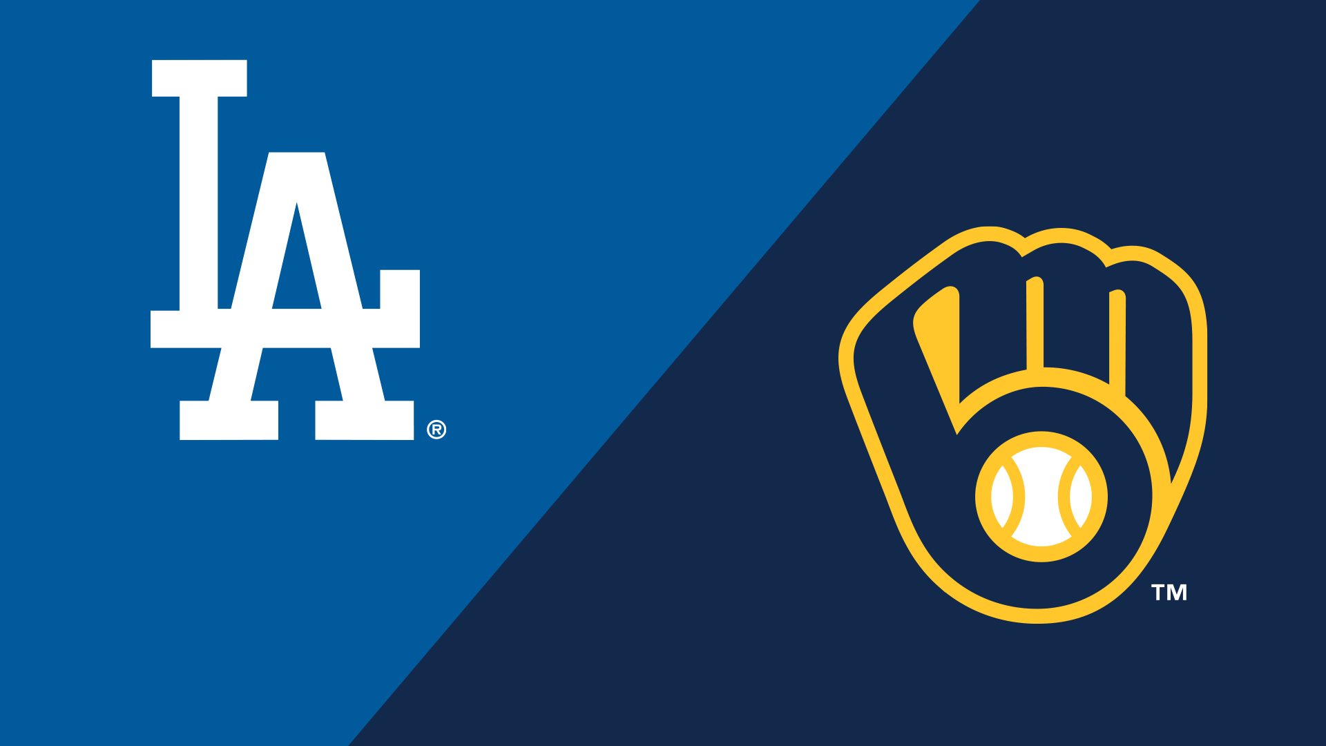 Dodgers and Brewers logos