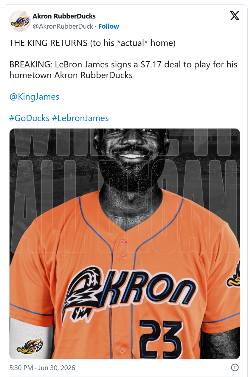 Akron wants LeBron