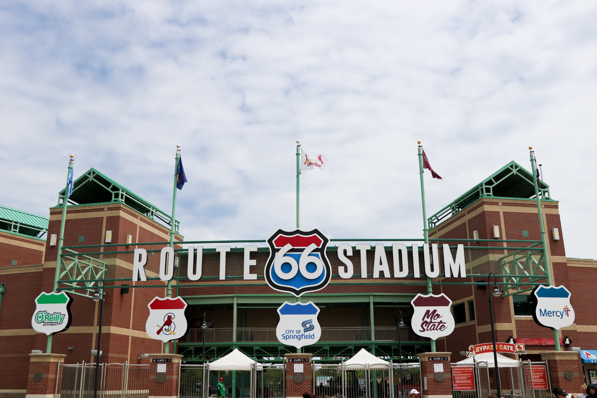 Route 66 Stadium from the outside