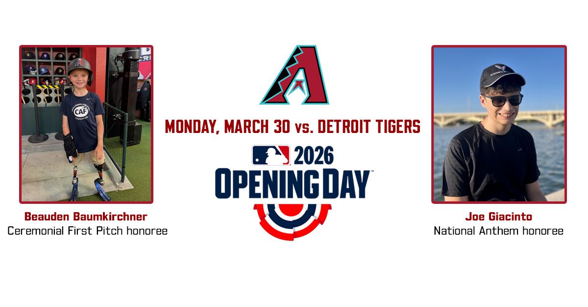 D-backs 2026 home opener graphic