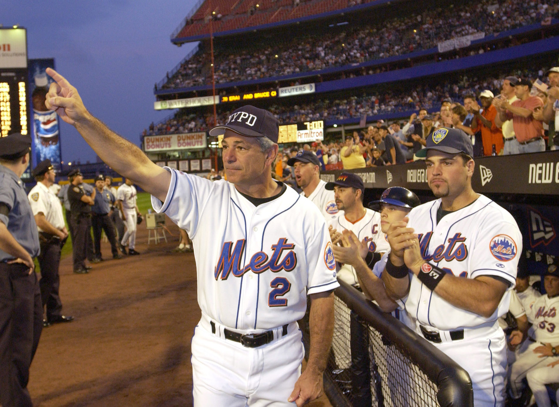 Bobby Valentine and Mike Piazza