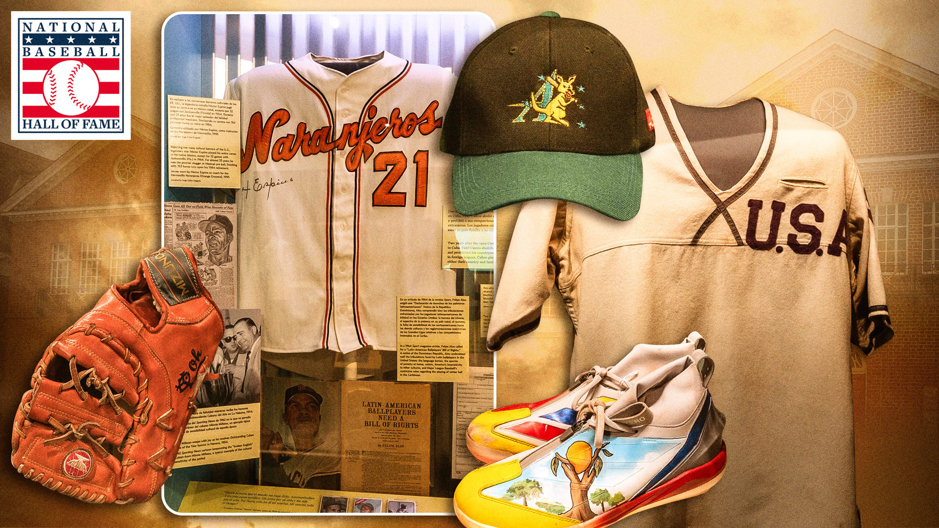 Design by Tom Forget. Photos by Milo Stewart Jr. / National Baseball Hall of Fame and Museum