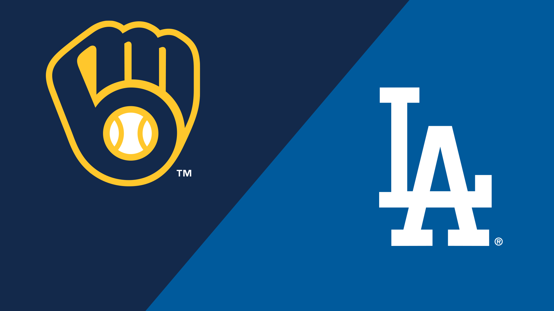 Brewers at Dodgers