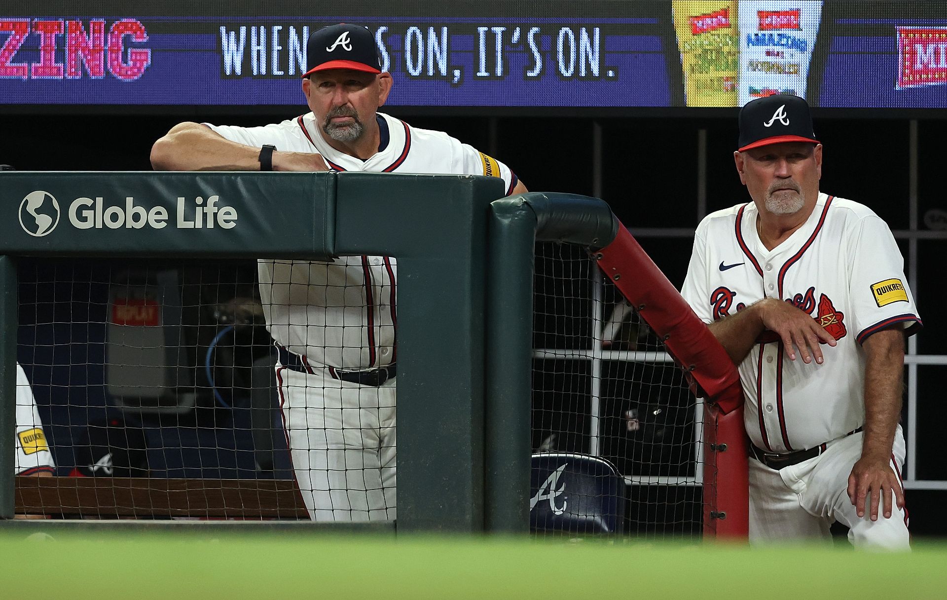 Walt Weiss and Brian Snitker in 2025