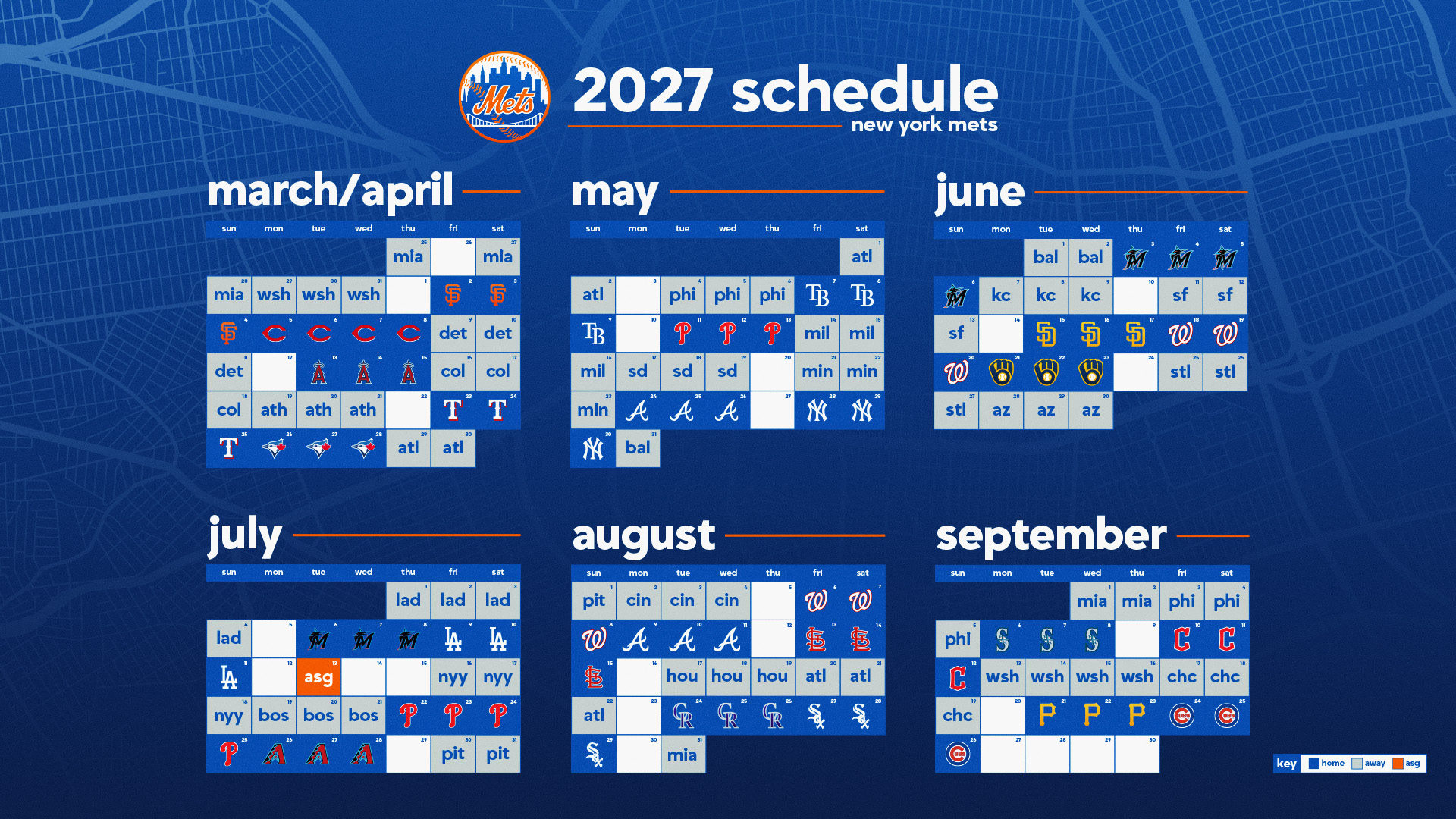 Mets schedule
