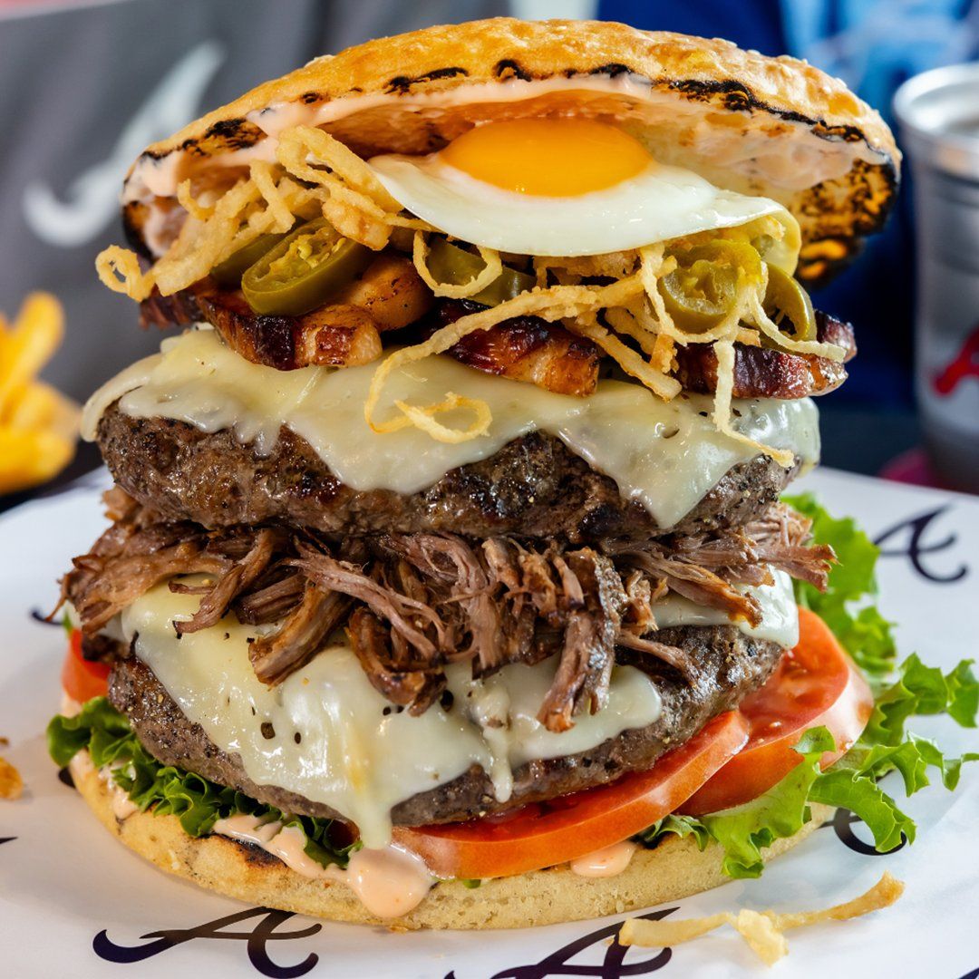 The Braves' Bat Flip burger
