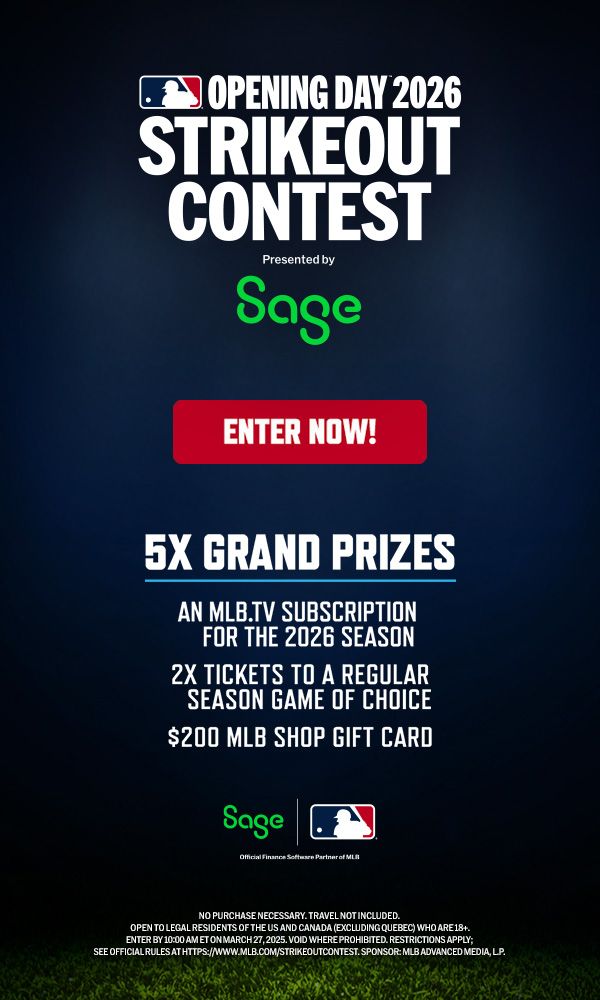 Opening Day 2026 Strikeout Contest Presented by Sage