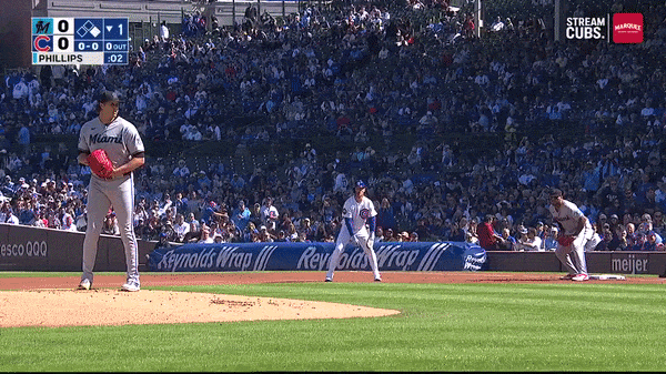 An animated GIF of Pete Crow-Armstrong's 40th stolen base An animated GIF of Pete Crow-Armstrong's 40th stolen base