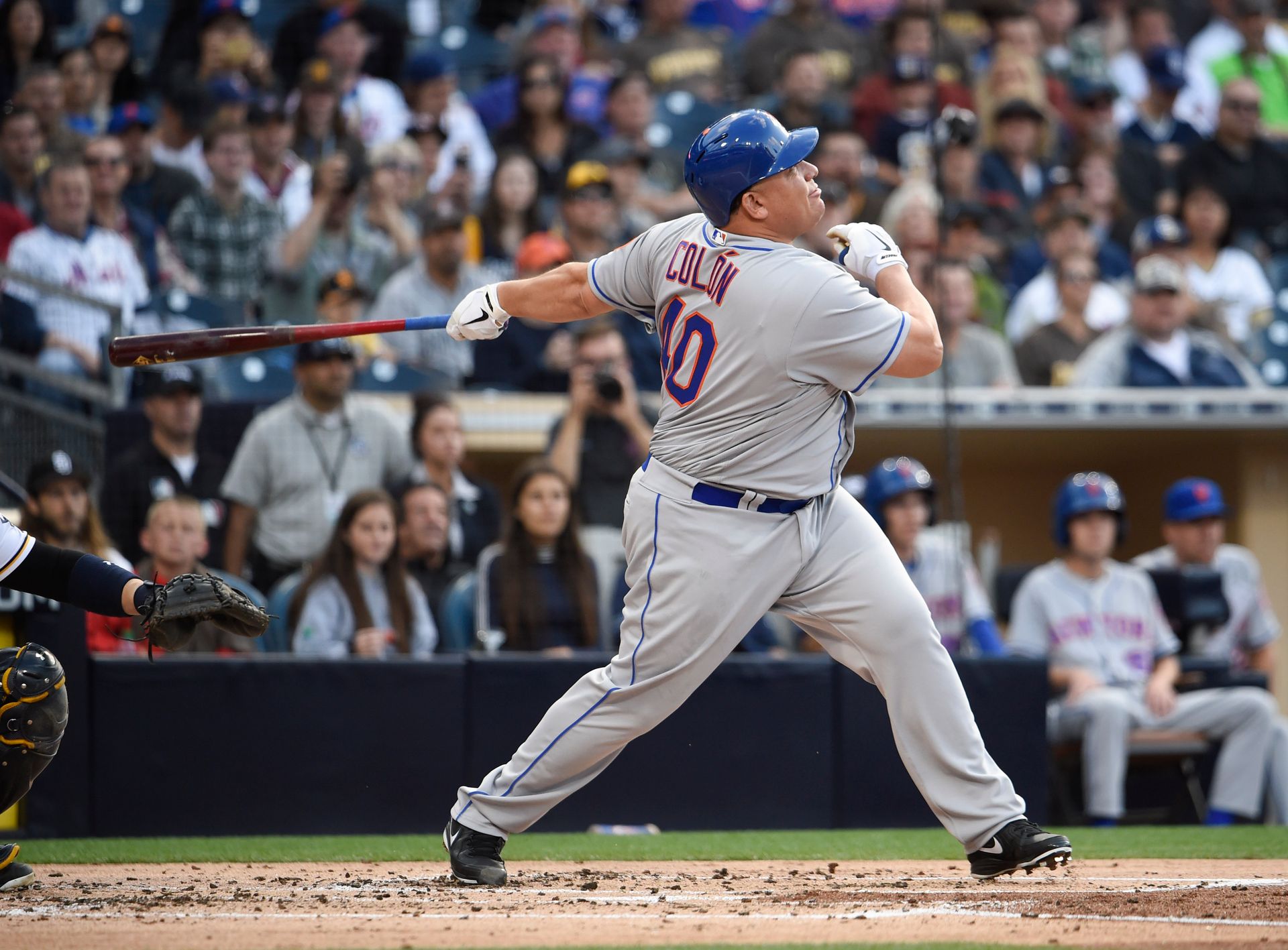 Bartolo Colon hits his 1st and only career home run on May 7, 2016