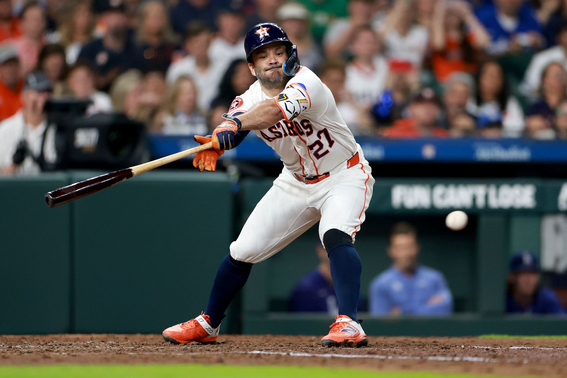 Jose Altuve strikes out against Shohei Ohtani