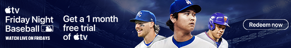 Friday Night Baseball. Watch on Apple TV. Get a 1 Month Free Trial - Redeem Now.