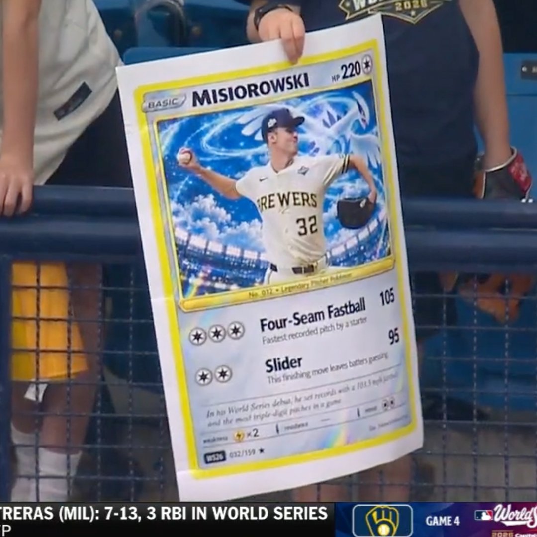 A fan-made Pokémon card of Jacob Misiorowski
