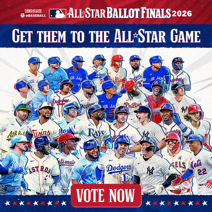 The 2026 KONAMI eBaseball™ MLB All-Star Ballot Finals are officially here and now is your chance to elect the starters for the 2026 MLB All-Star Game presented by Mastercard.
