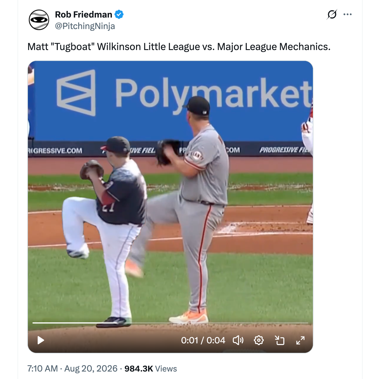 Tugboat Wilkinson in Little League vs. the Major Leagues