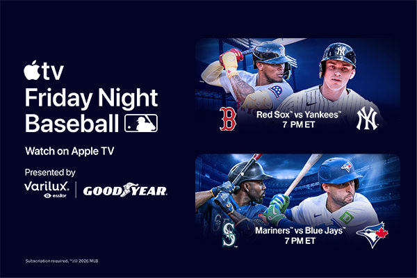 Friday Night Baseball. Watch on Apple TV