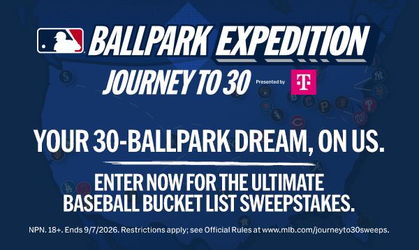 Win 2 tickets to every stadium in the league. Yes, all 30.