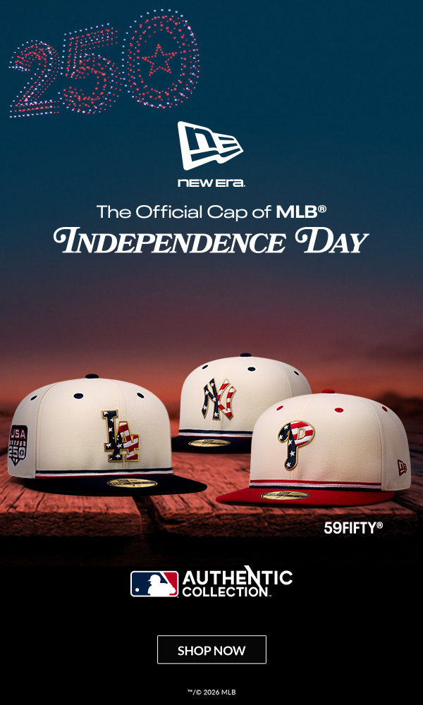 Stitched into every generation, The Official 2026 MLB Independence Day Collection from New Era