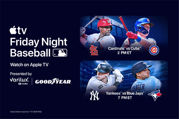 Friday Night Baseball. Watch on Apple TV