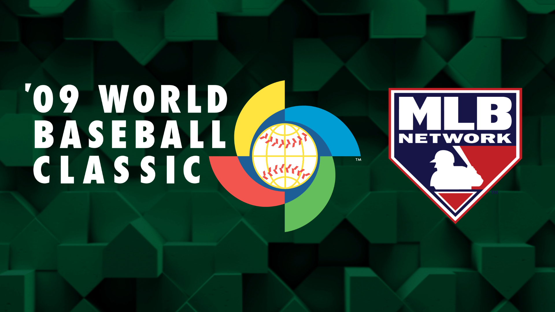 The '09 World Baseball Classic logo and MLB Network logo
