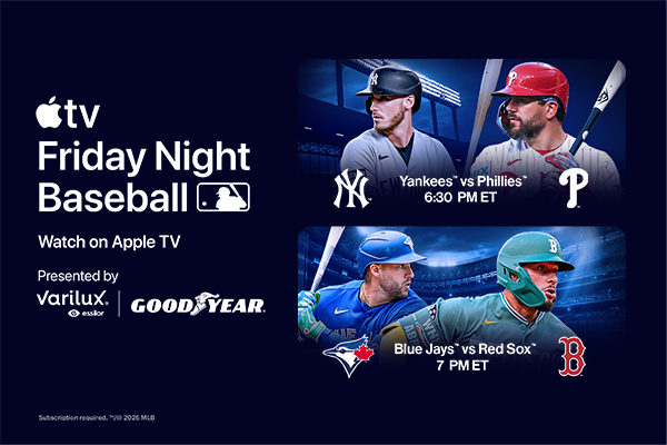 Friday Night Baseball. Watch on Apple TV