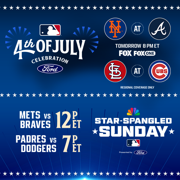 4th of July Weekend: Live on FOX & NBC/Peacock 4th of July Weekend: Live on FOX & NBC/Peacock