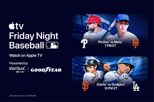 Friday Night Baseball. Watch on Apple TV