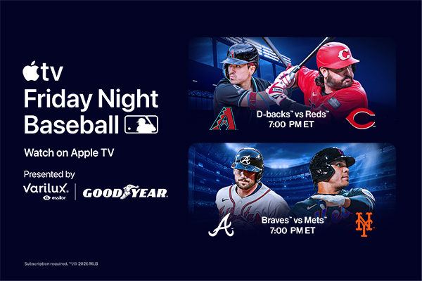 Friday Night Baseball. Watch on Apple TV