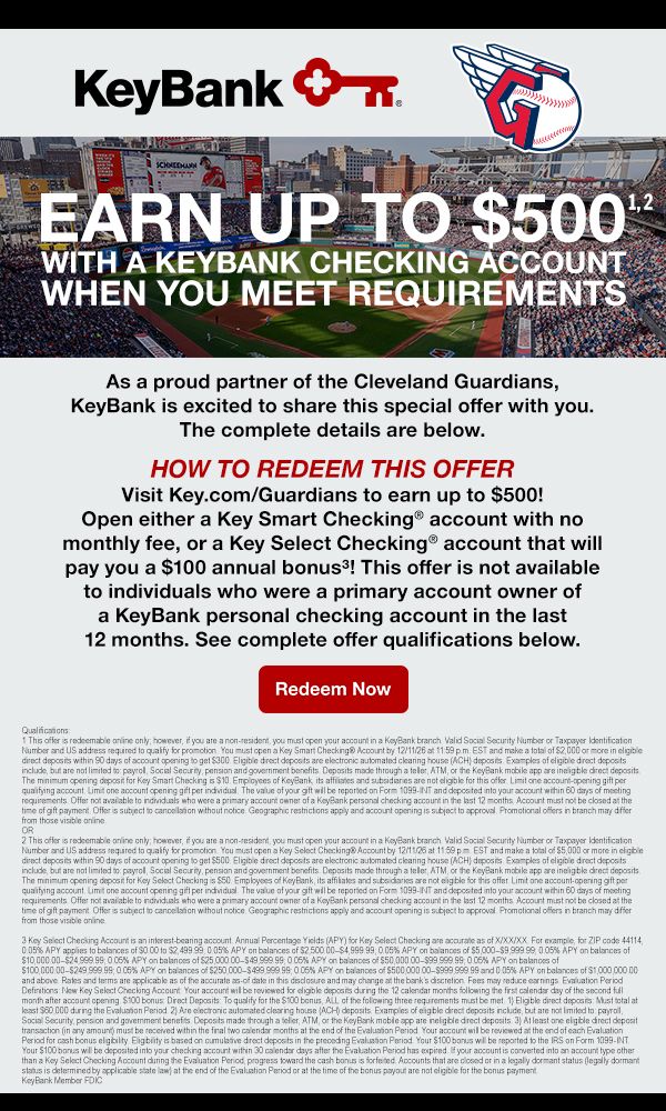 Open a KeyBank checking account today
